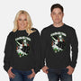 Seasons Greetings Frankie And Bride-Unisex-Crew Neck-Sweatshirt-palmstreet