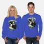 Seasons Greetings Frankie And Bride-Unisex-Crew Neck-Sweatshirt-palmstreet