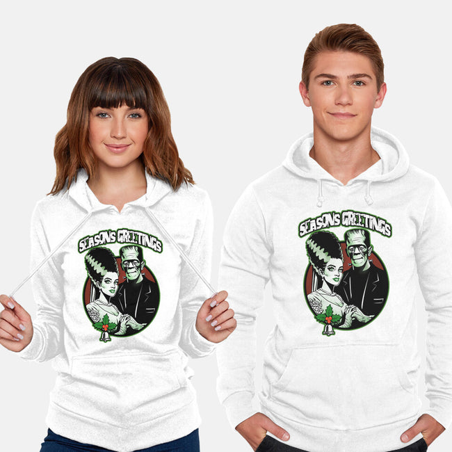 Seasons Greetings Frankie And Bride-Unisex-Pullover-Sweatshirt-palmstreet