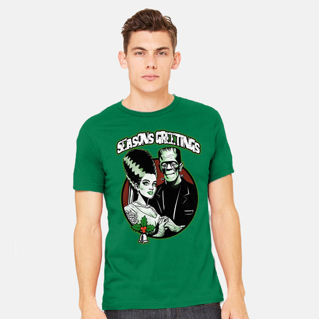 Seasons Greetings Frankie And Bride-Mens-Heavyweight-Tee-palmstreet