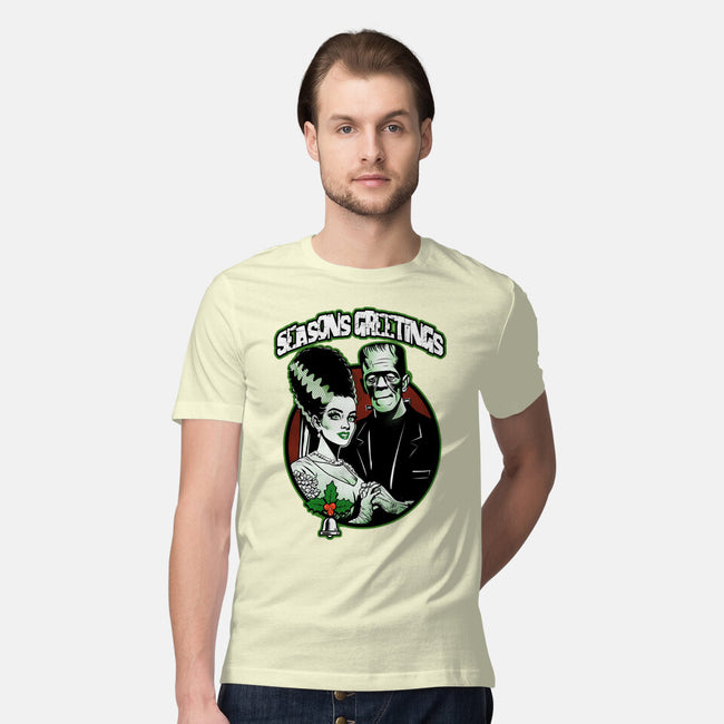 Seasons Greetings Frankie And Bride-Mens-Premium-Tee-palmstreet