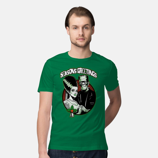 Seasons Greetings Frankie And Bride-Mens-Premium-Tee-palmstreet