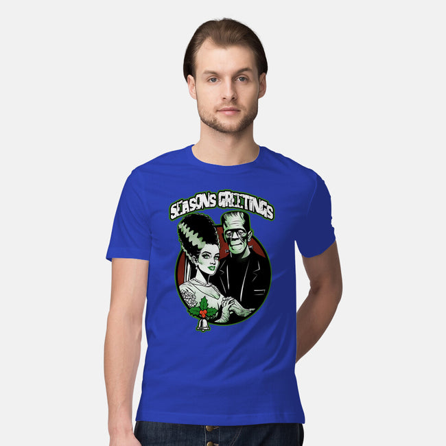 Seasons Greetings Frankie And Bride-Mens-Premium-Tee-palmstreet