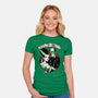 Seasons Greetings Frankie And Bride-Womens-Fitted-Tee-palmstreet