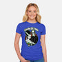 Seasons Greetings Frankie And Bride-Womens-Fitted-Tee-palmstreet