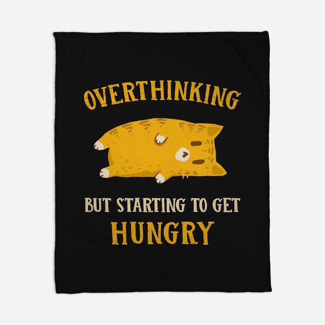 Overthinking But Getting Hungry-None-Fleece-Blanket-kg07