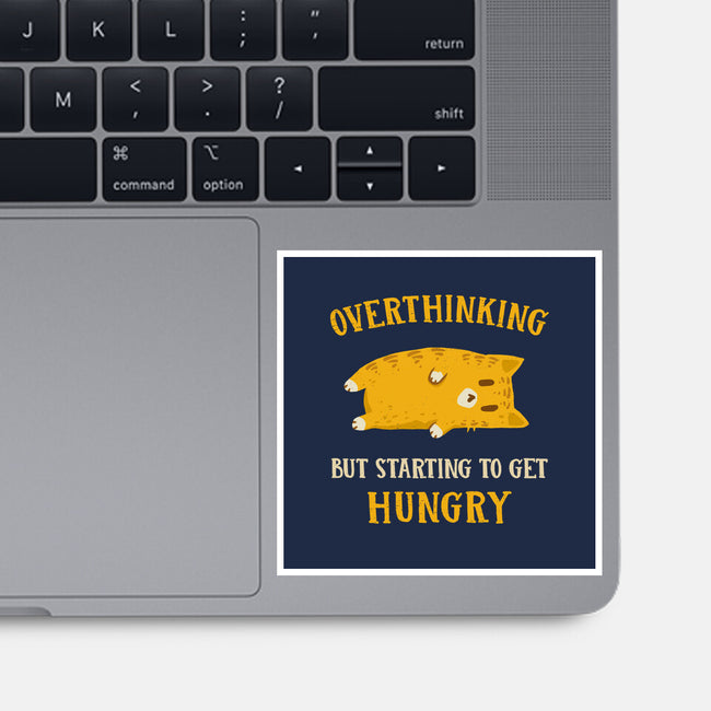 Overthinking But Getting Hungry-None-Glossy-Sticker-kg07