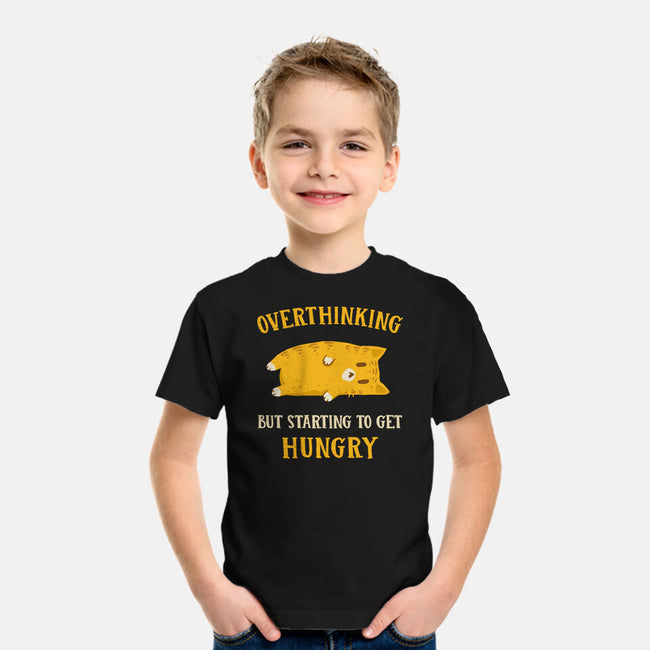 Overthinking But Getting Hungry-Youth-Basic-Tee-kg07