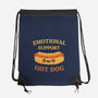 Emotional Support Hot Dog-None-Drawstring-Bag-kg07