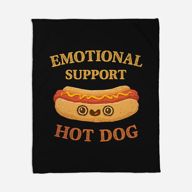 Emotional Support Hot Dog-None-Fleece-Blanket-kg07