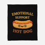 Emotional Support Hot Dog-None-Fleece-Blanket-kg07