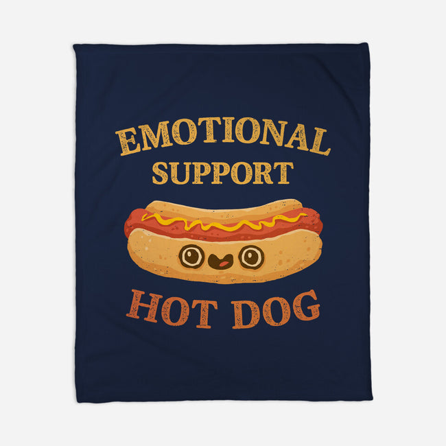 Emotional Support Hot Dog-None-Fleece-Blanket-kg07