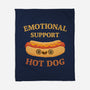 Emotional Support Hot Dog-None-Fleece-Blanket-kg07