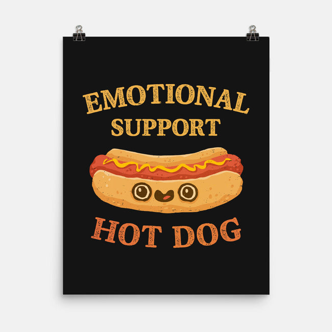 Emotional Support Hot Dog-None-Matte-Poster-kg07