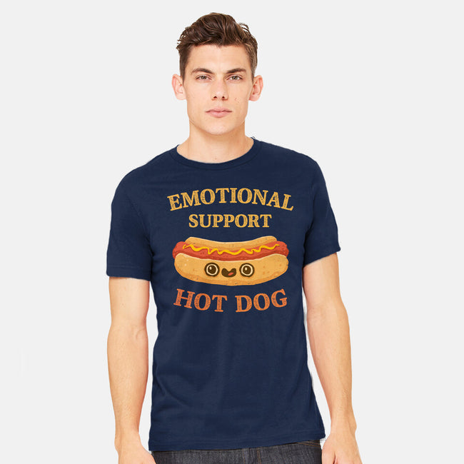 Emotional Support Hot Dog-Mens-Heavyweight-Tee-kg07