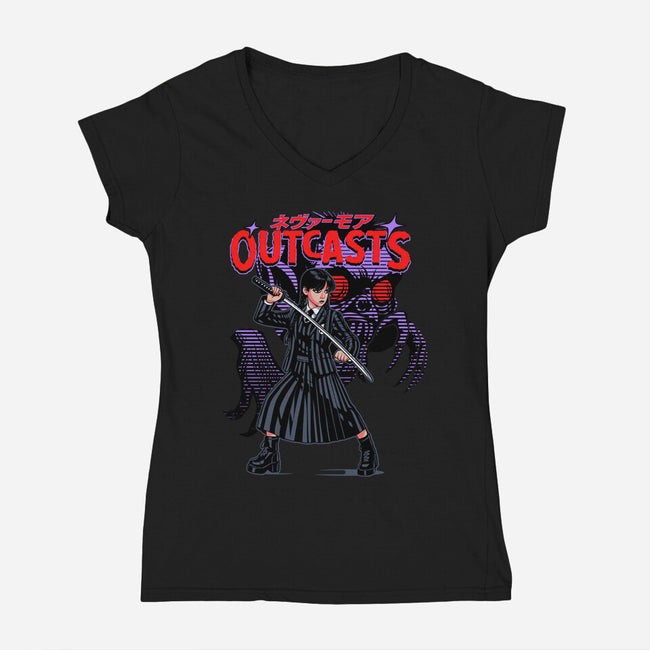 Outcasts-Womens-V-Neck-Tee-heydale