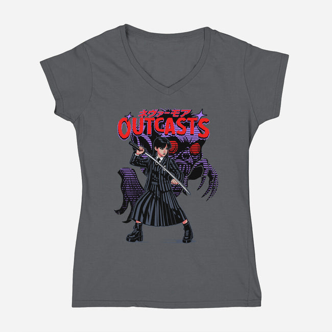 Outcasts-Womens-V-Neck-Tee-heydale