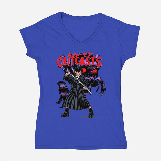 Outcasts-Womens-V-Neck-Tee-heydale