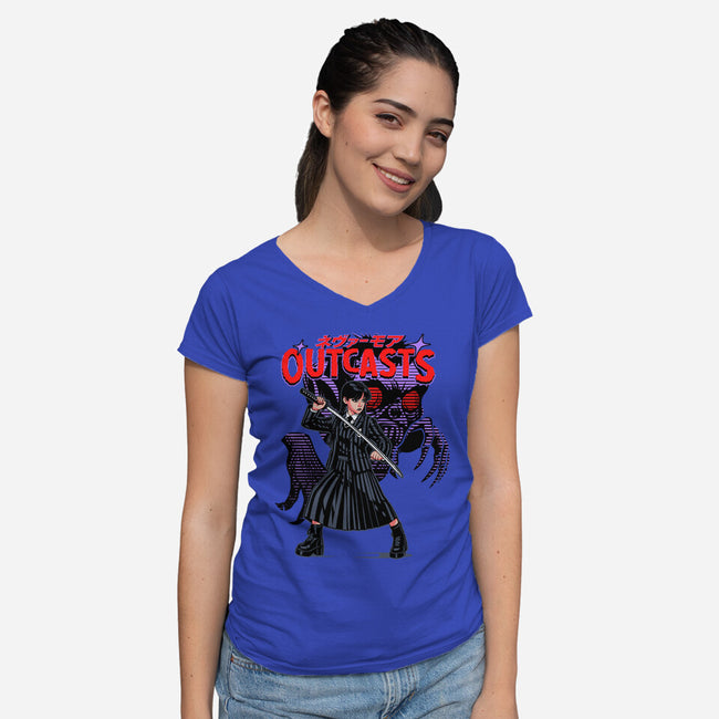 Outcasts-Womens-V-Neck-Tee-heydale