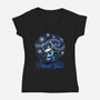 The Starry Night-Womens-V-Neck-Tee-Astrobot Invention