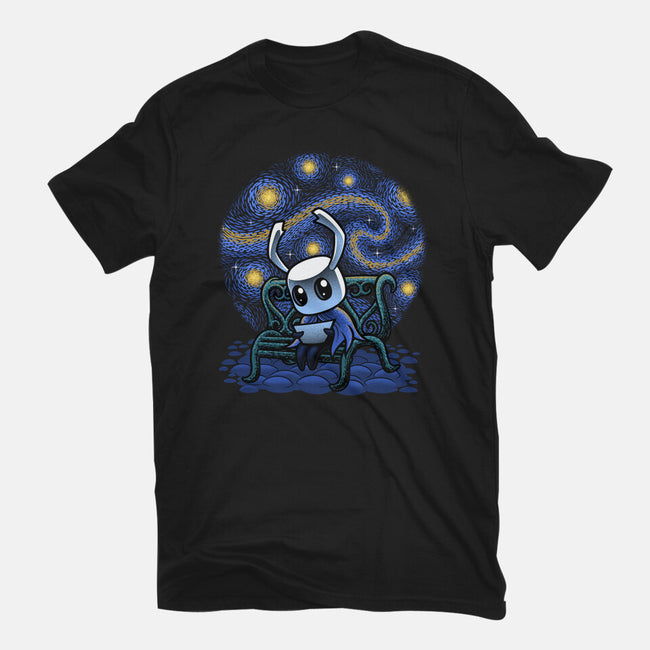 The Starry Night-Womens-Fitted-Tee-Astrobot Invention