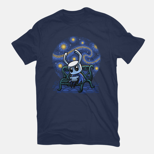 The Starry Night-Womens-Fitted-Tee-Astrobot Invention