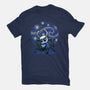 The Starry Night-Womens-Fitted-Tee-Astrobot Invention