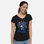 The Starry Night-Womens-V-Neck-Tee-Astrobot Invention