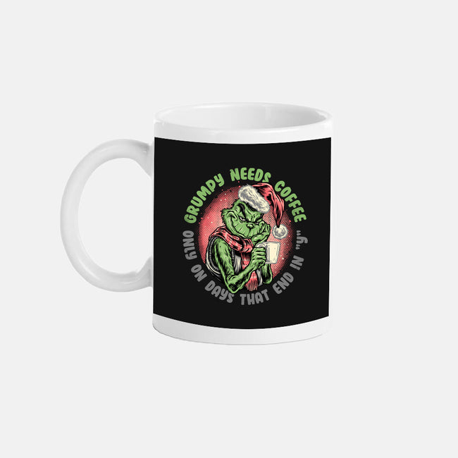 Grumpy Needs Coffee-None-Mug-Drinkware-glitchygorilla