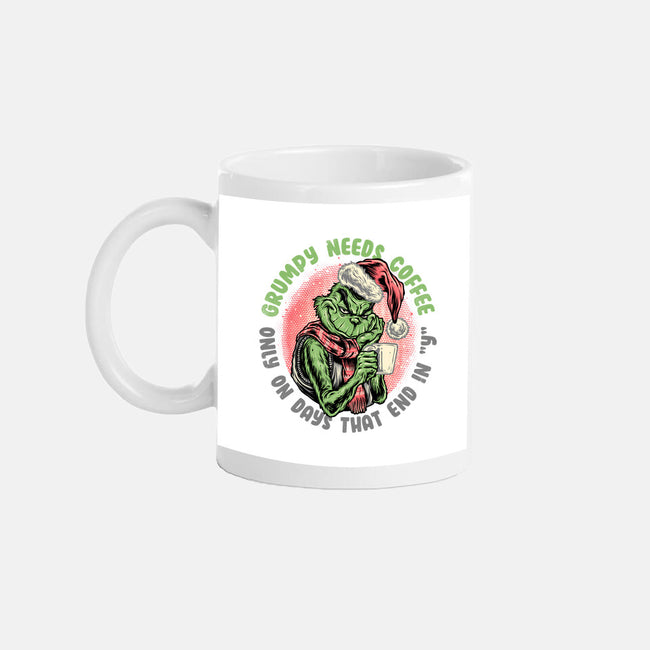 Grumpy Needs Coffee-None-Mug-Drinkware-glitchygorilla