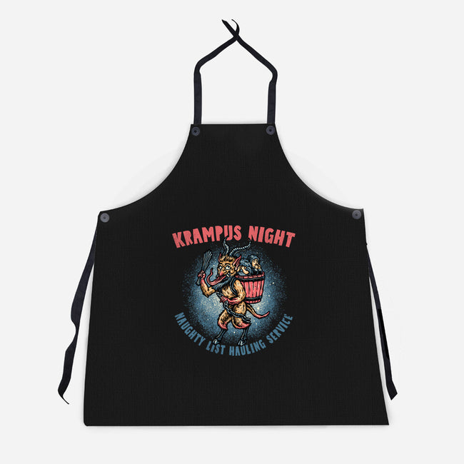 Krampus Night-Unisex-Kitchen-Apron-glitchygorilla