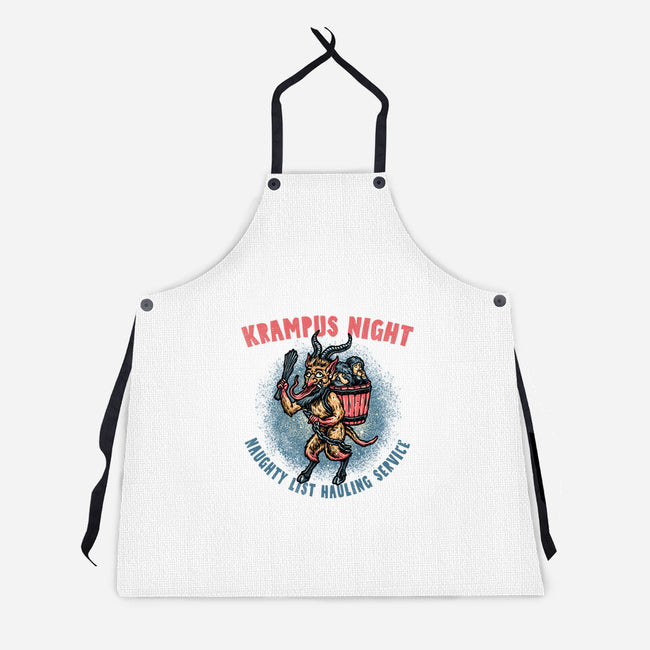 Krampus Night-Unisex-Kitchen-Apron-glitchygorilla