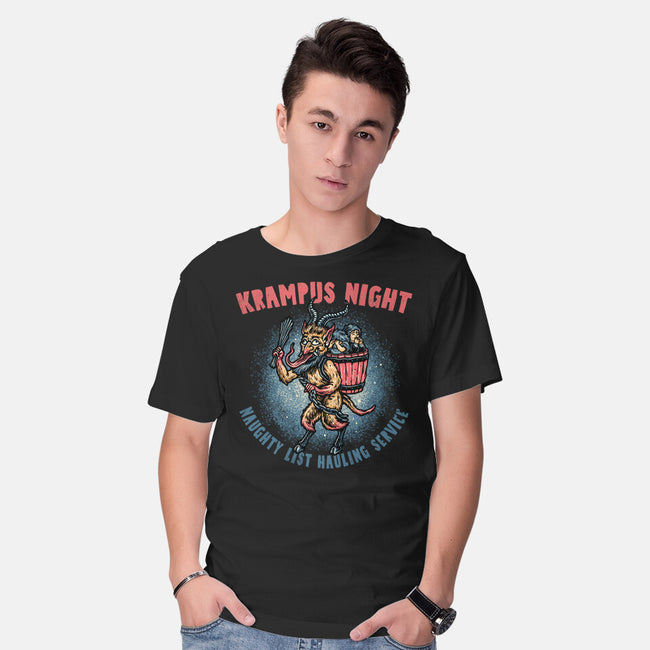 Krampus Night-Mens-Basic-Tee-glitchygorilla