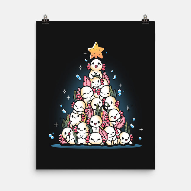 Christmas Axolotl-None-Matte-Poster-Vallina84