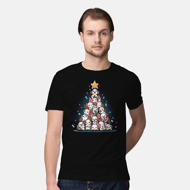 Christmas Axolotl-Mens-Premium-Tee-Vallina84