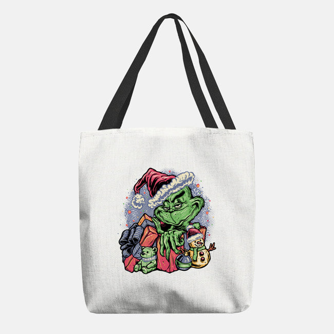 A Grumpy Present-None-Basic Tote-Bag-glitchygorilla