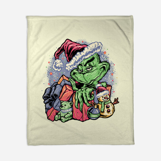 A Grumpy Present-None-Fleece-Blanket-glitchygorilla