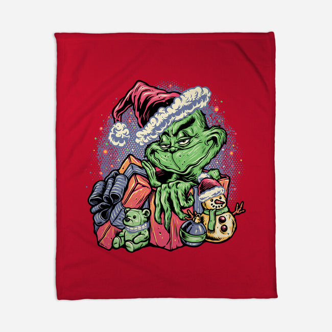 A Grumpy Present-None-Fleece-Blanket-glitchygorilla