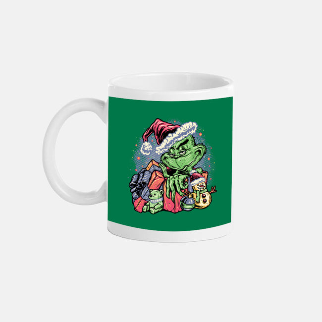 A Grumpy Present-None-Mug-Drinkware-glitchygorilla