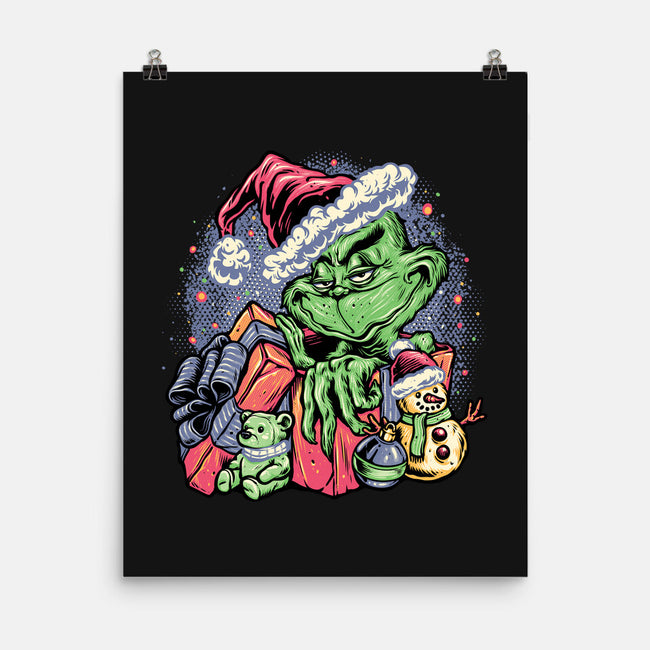 A Grumpy Present-None-Matte-Poster-glitchygorilla