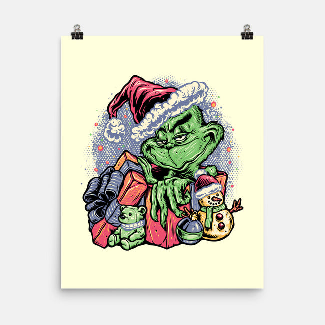 A Grumpy Present-None-Matte-Poster-glitchygorilla