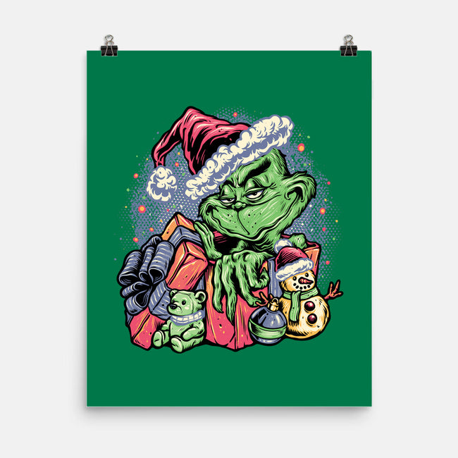 A Grumpy Present-None-Matte-Poster-glitchygorilla