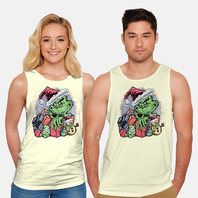 A Grumpy Present-Unisex-Basic-Tank-glitchygorilla