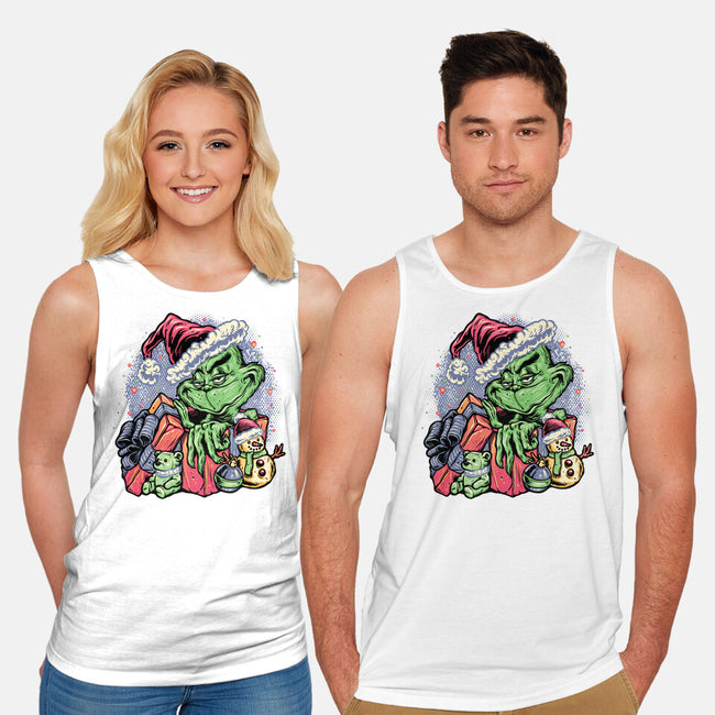 A Grumpy Present-Unisex-Basic-Tank-glitchygorilla