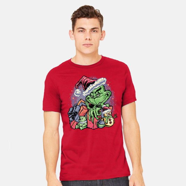 A Grumpy Present-Mens-Heavyweight-Tee-glitchygorilla
