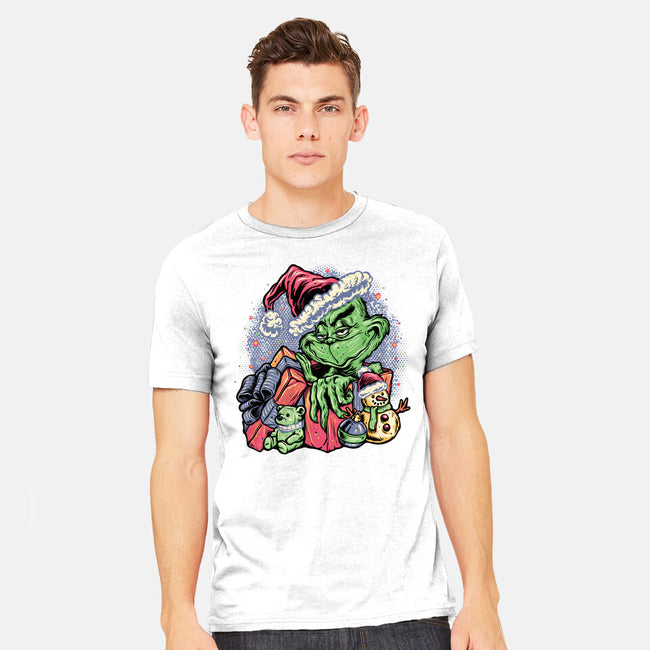 A Grumpy Present-Mens-Heavyweight-Tee-glitchygorilla