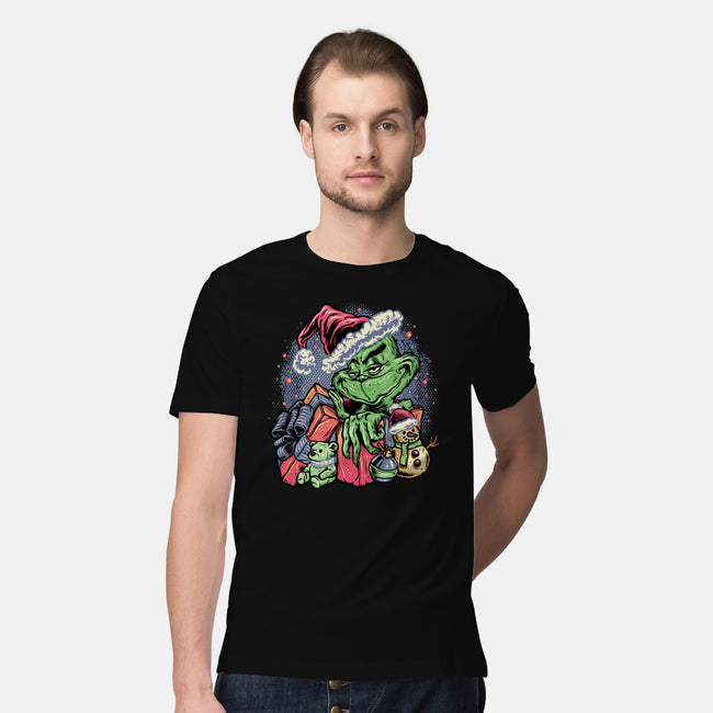 A Grumpy Present-Mens-Premium-Tee-glitchygorilla
