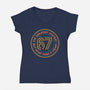 Six Seven Mystery-Womens-V-Neck-Tee-glitchygorilla