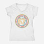 Six Seven Mystery-Womens-V-Neck-Tee-glitchygorilla