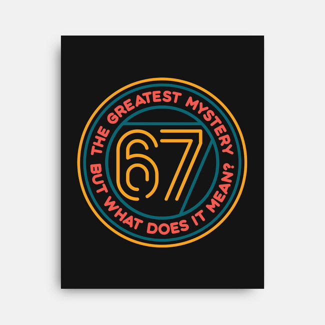 Six Seven Mystery-None-Stretched-Canvas-glitchygorilla